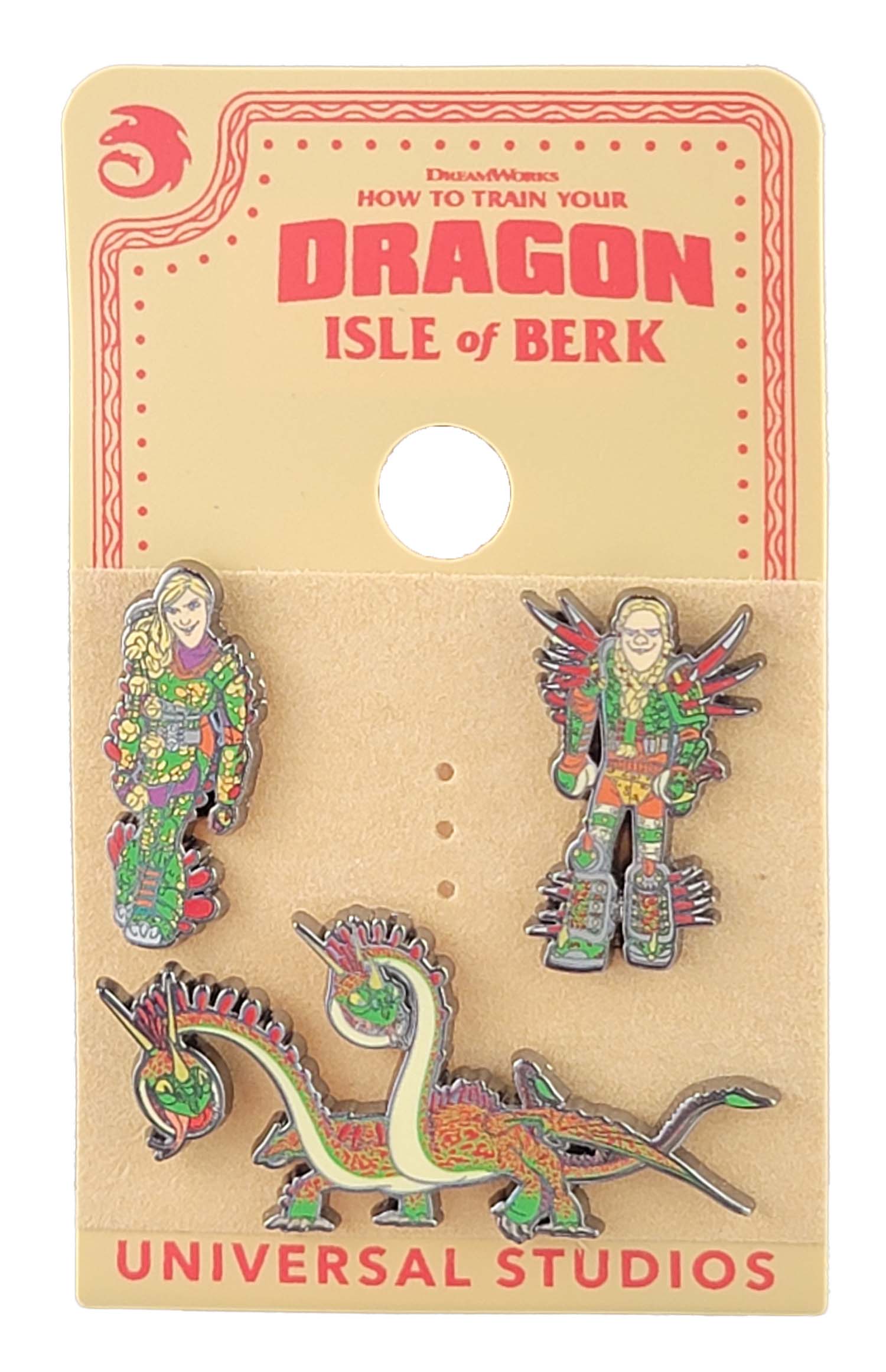 Universal Studios - Epic Universe Pin - How To Train Your Dragon - Thorston twins Tuffnut, Ruffnut, & Barf Belch
