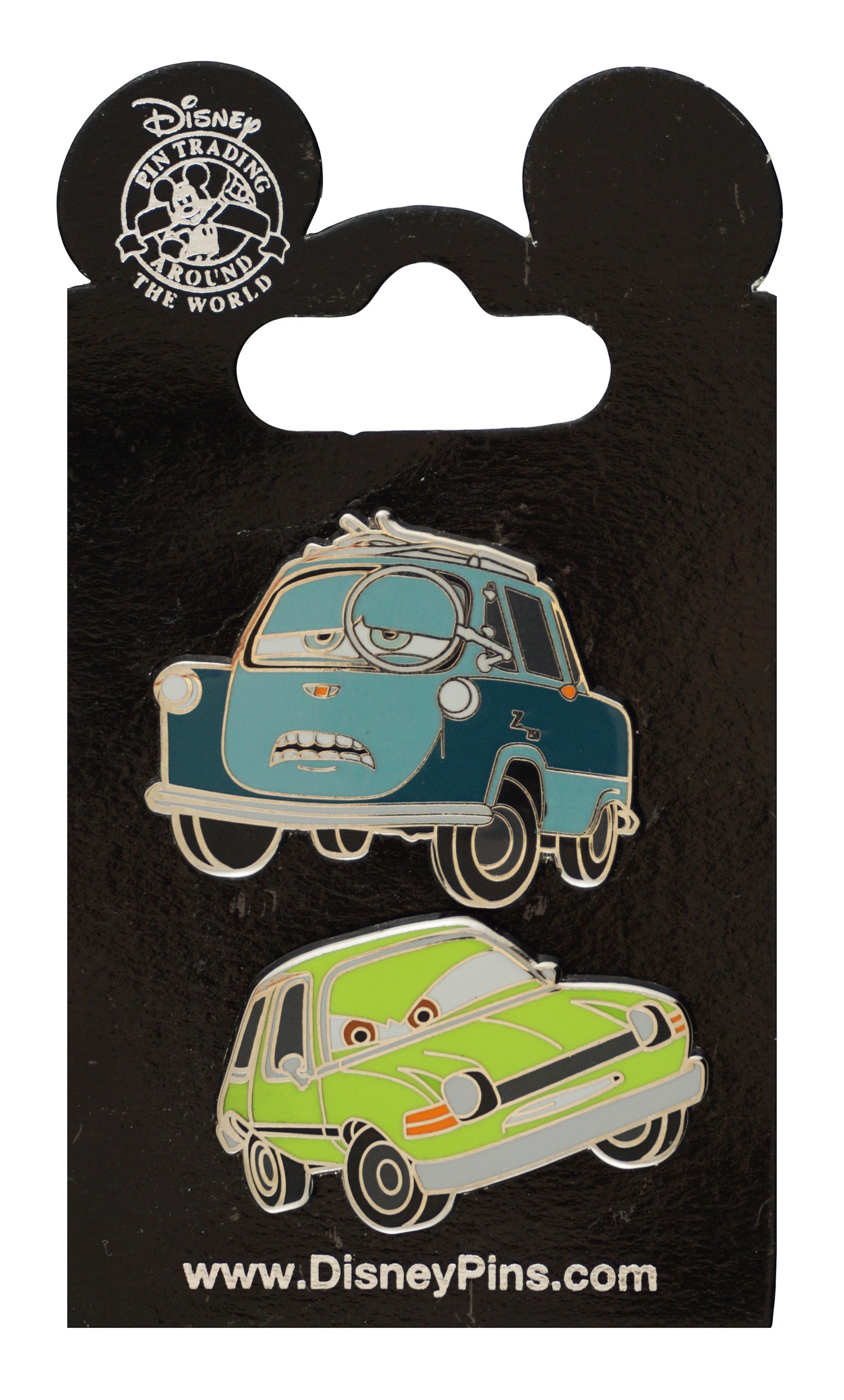 Disney Pin - Cars 2 - Professor Z and Acer - 2-Pin Set - front view