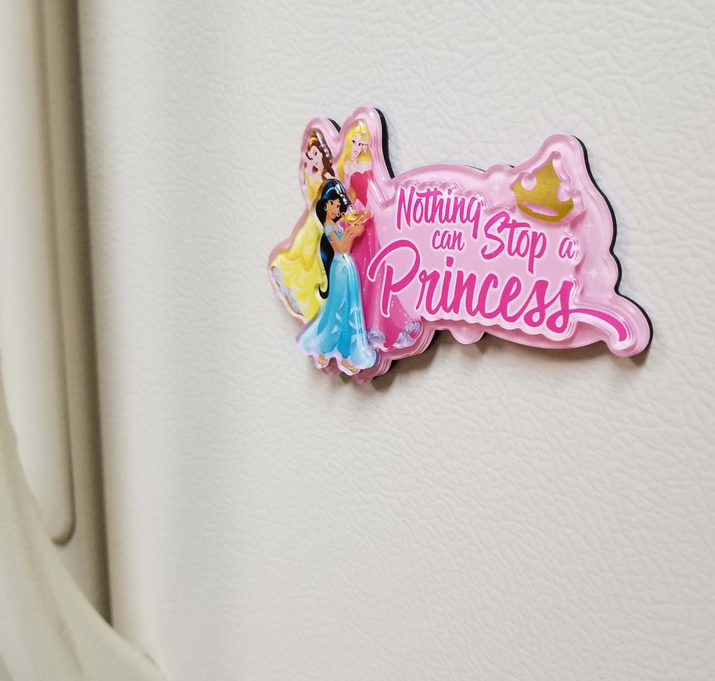 Disney Parks Magnet - Nothing Can Stop A Princess - Jasmine Belle Aurora - alternate view 2