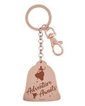 Disney Parks Keychain - Rose Gold - Belle Quote - Adventure Awaits