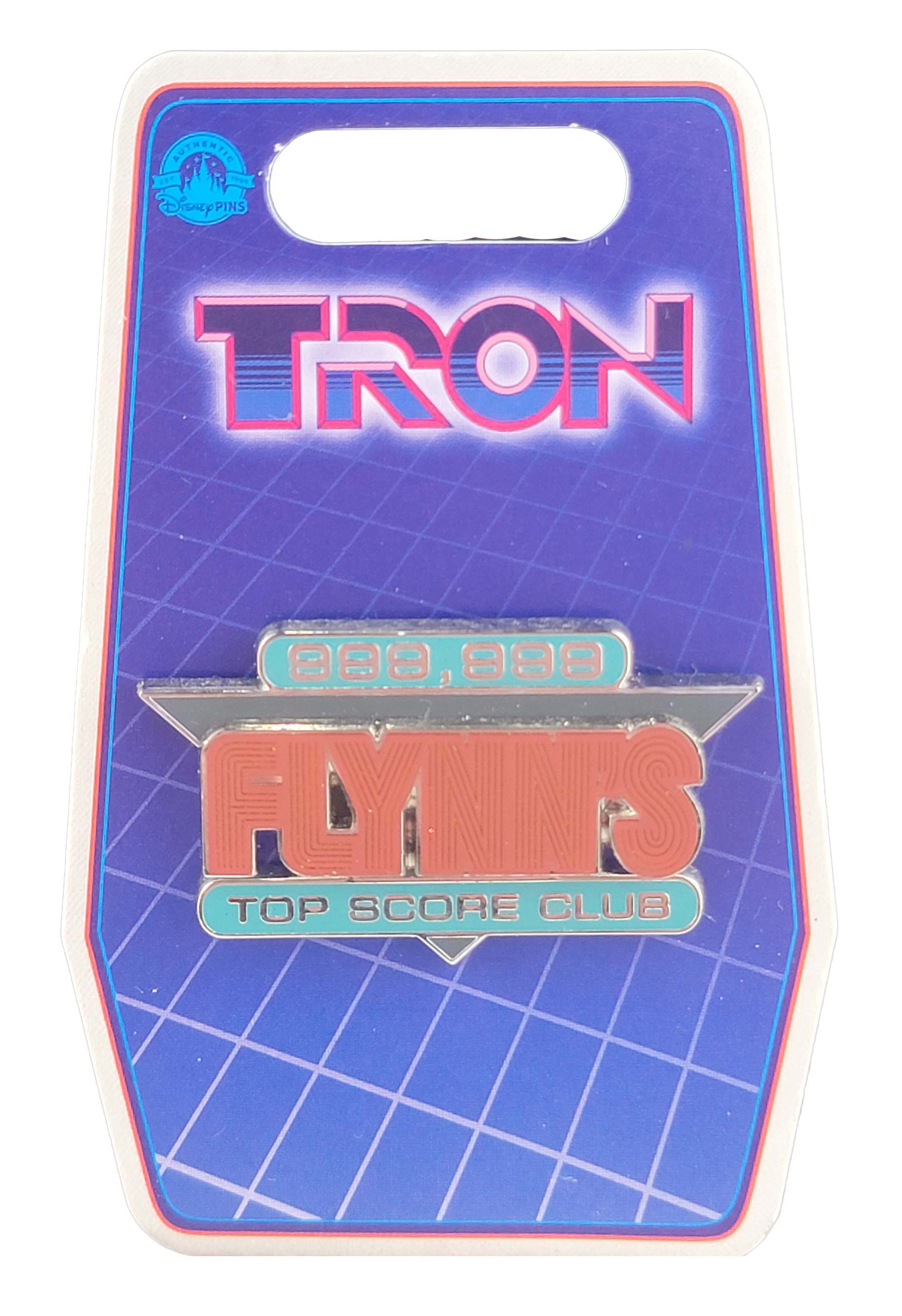 Disney Pin - Tron - Lightcycle Run - Flynn's Arcade Sign - Top Score Club