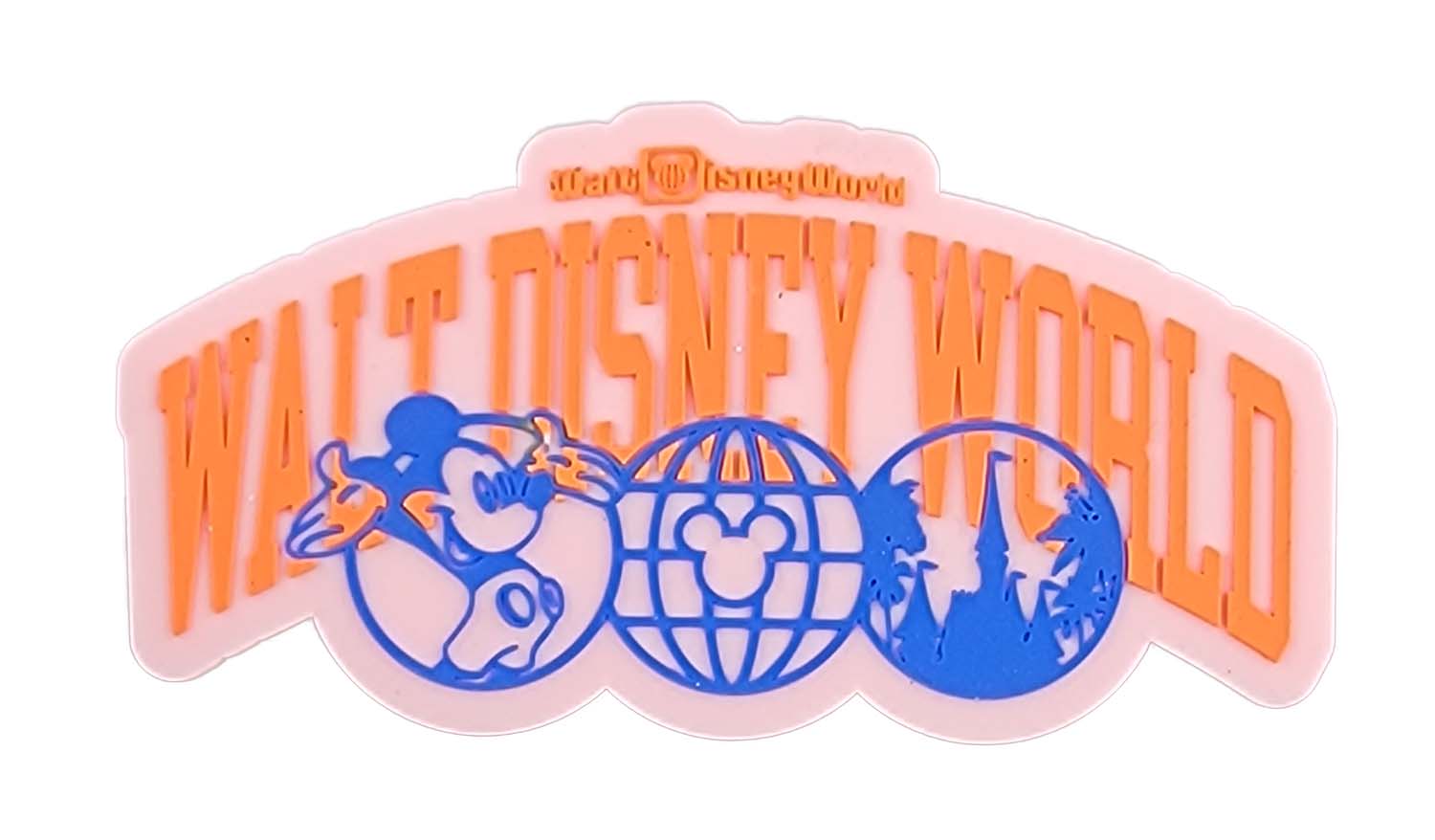 Disney Parks Magnet - Walt Disney World - Mickey Icon - Pink - front view