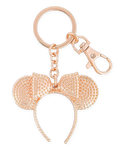 Disney Parks Keychain - Minnie Mouse Ear Headband - Rose Gold - Metal