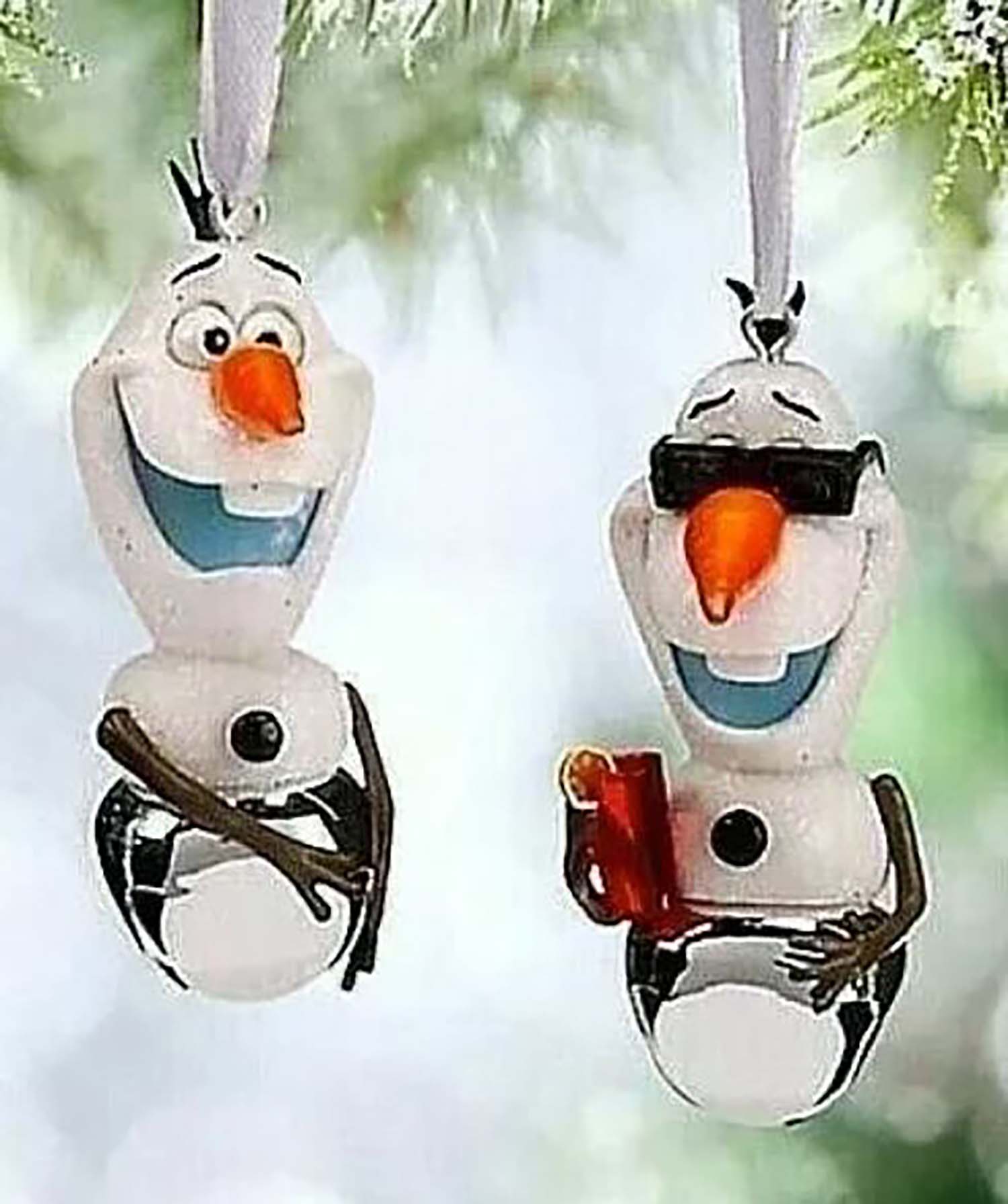 Disney Parks Ornament - Frozen - Olaf Bell - Set of 2