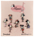 Disney Pin - Mademoiselle Minnie Mouse Paris Fashion - 7-Pin Set - front view