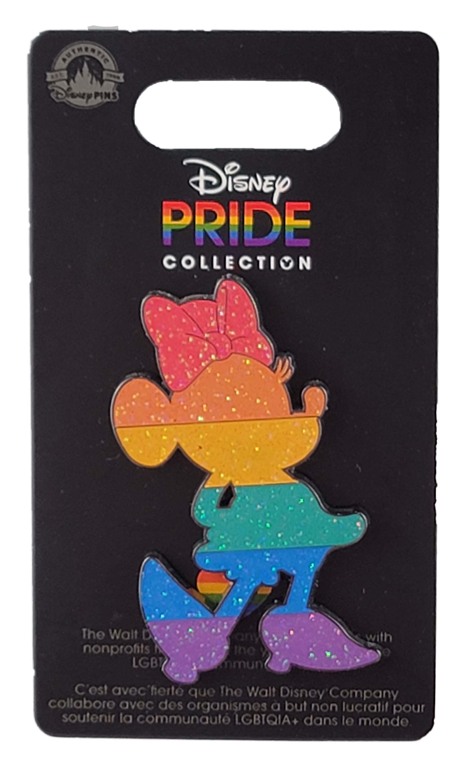 Disney Pin - Rainbow Pride Collection - Minnie Mouse - Silhouette - Standing - Glitter