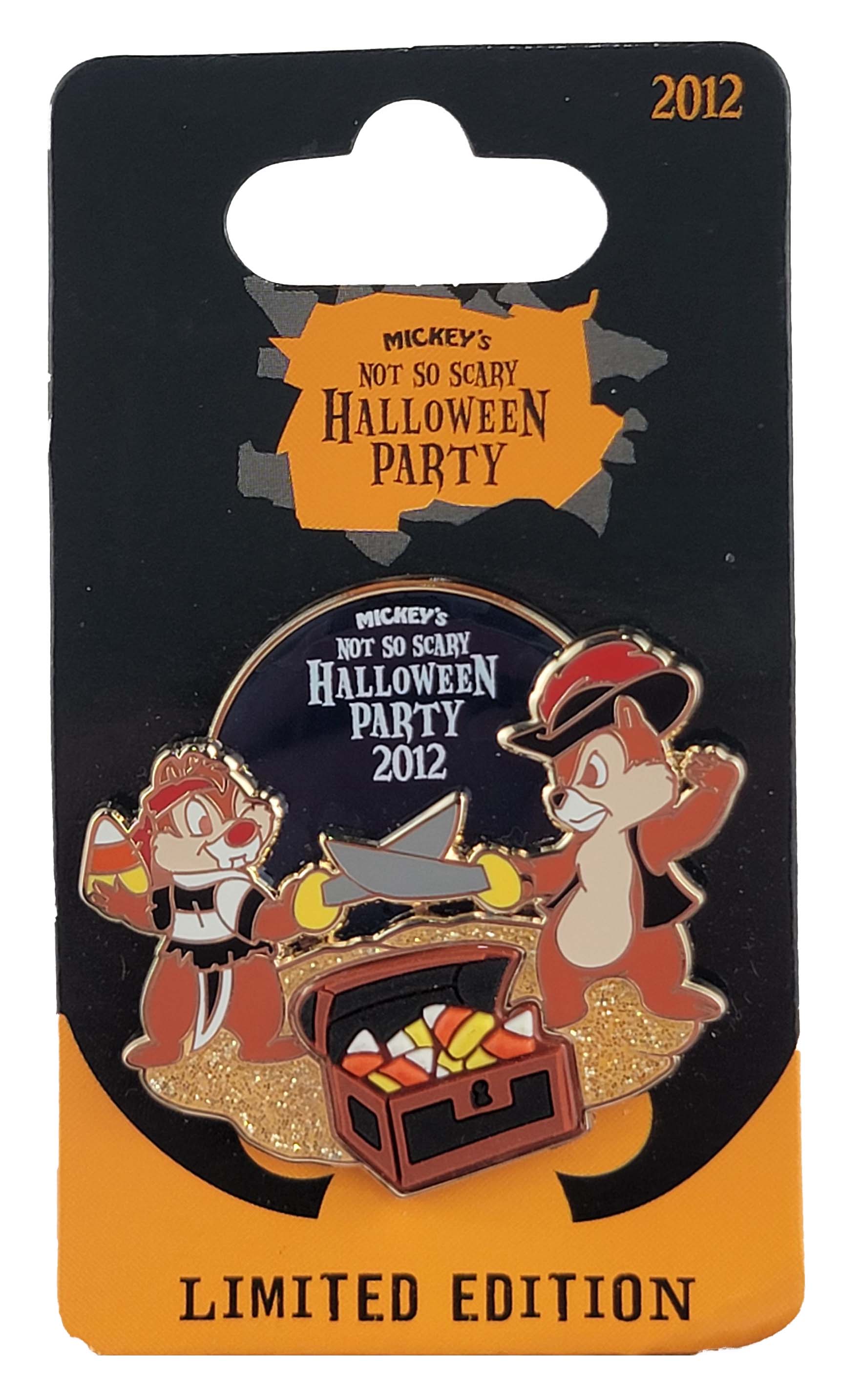 Disney Pin - Mickey's Not So Scary Halloween Party 2012 - Chip and Dale
