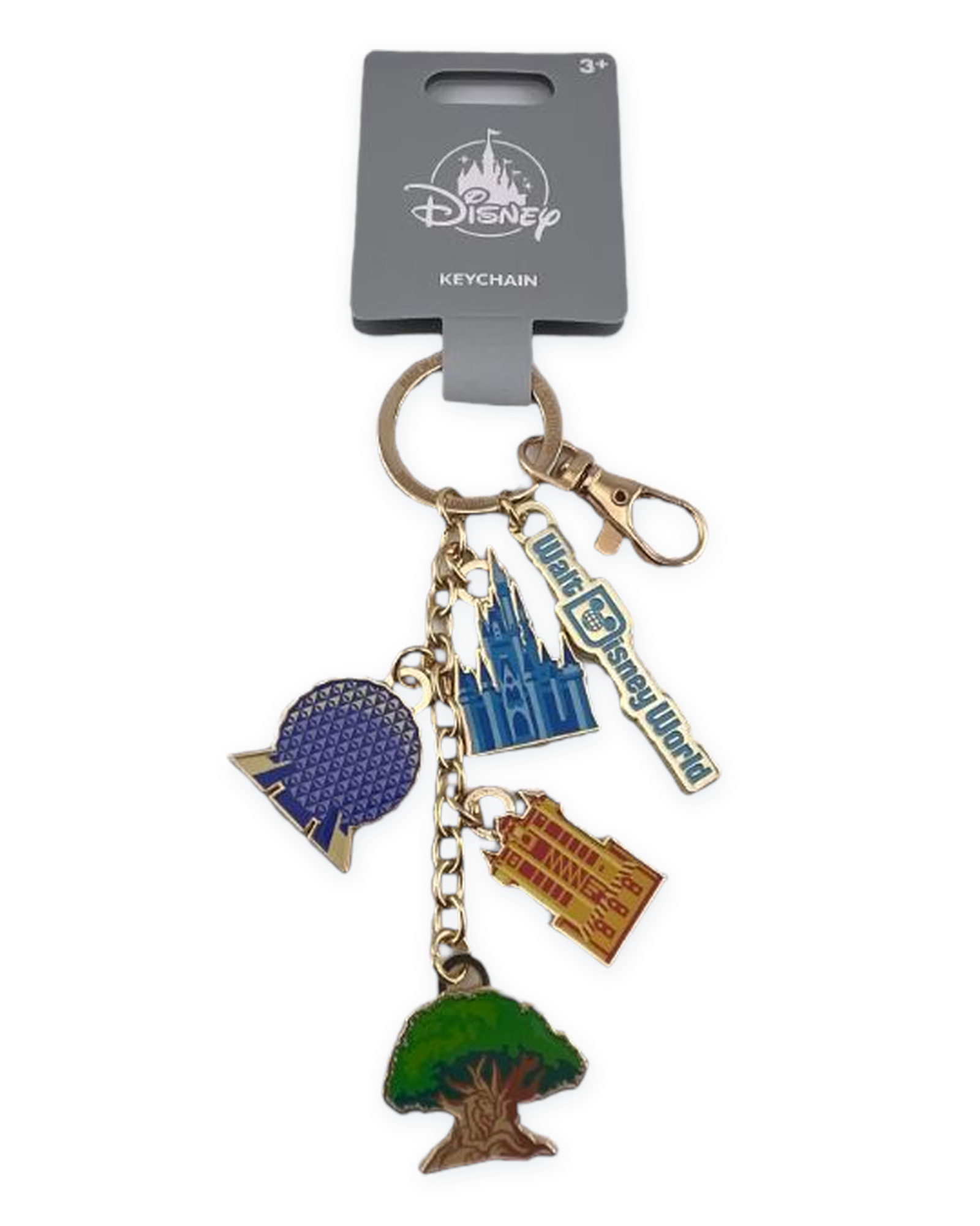Disney Parks Keychain - WDW Four Park Icons Charms