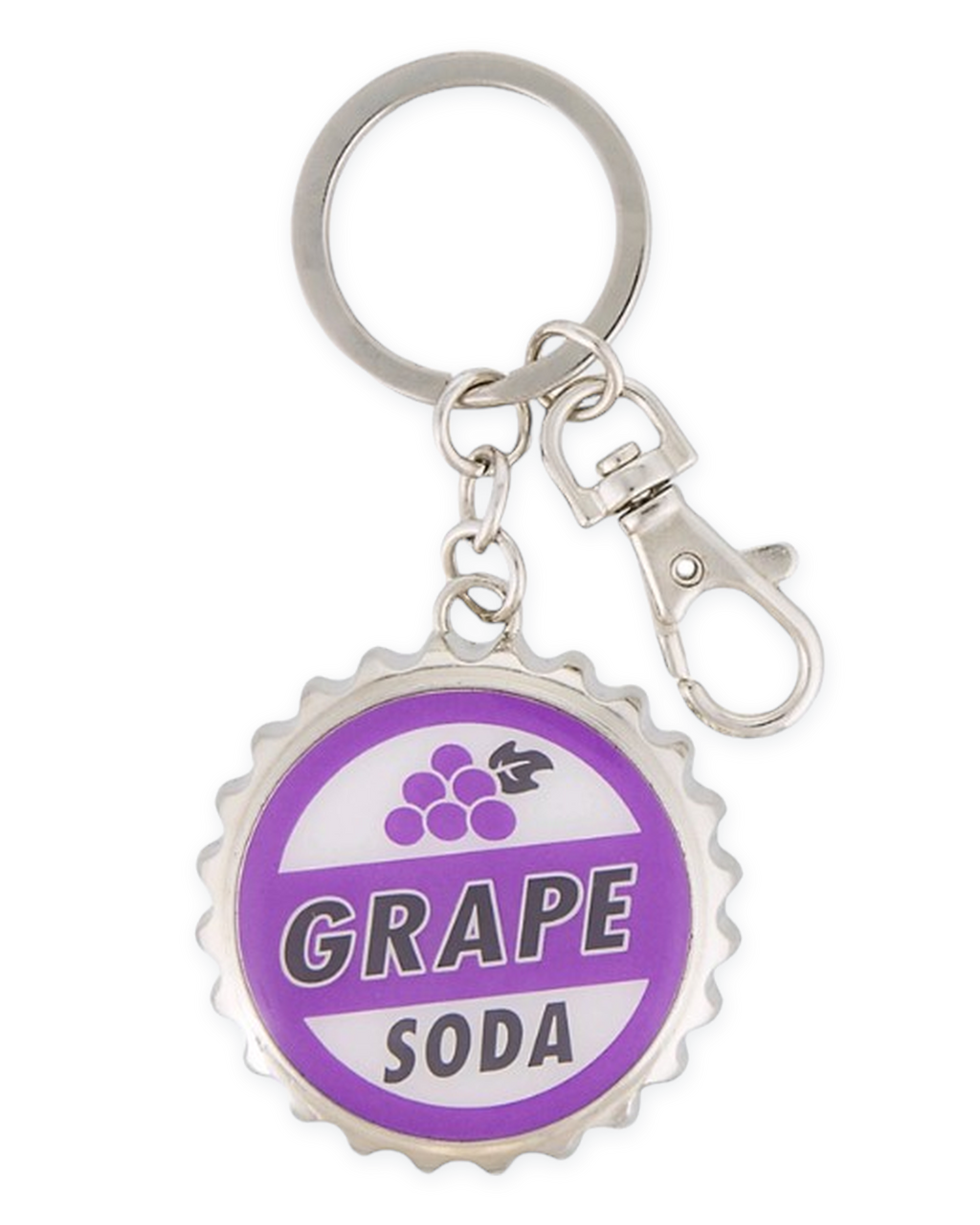Disney Parks Keychain - UP - Grape Soda Cap - Metal Bottle Opener