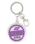 Disney Parks Keychain - UP - Grape Soda Cap - Metal Bottle Opener