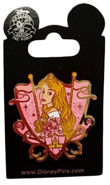 Disney Pin - Princess Jeweled Crest - Aurora