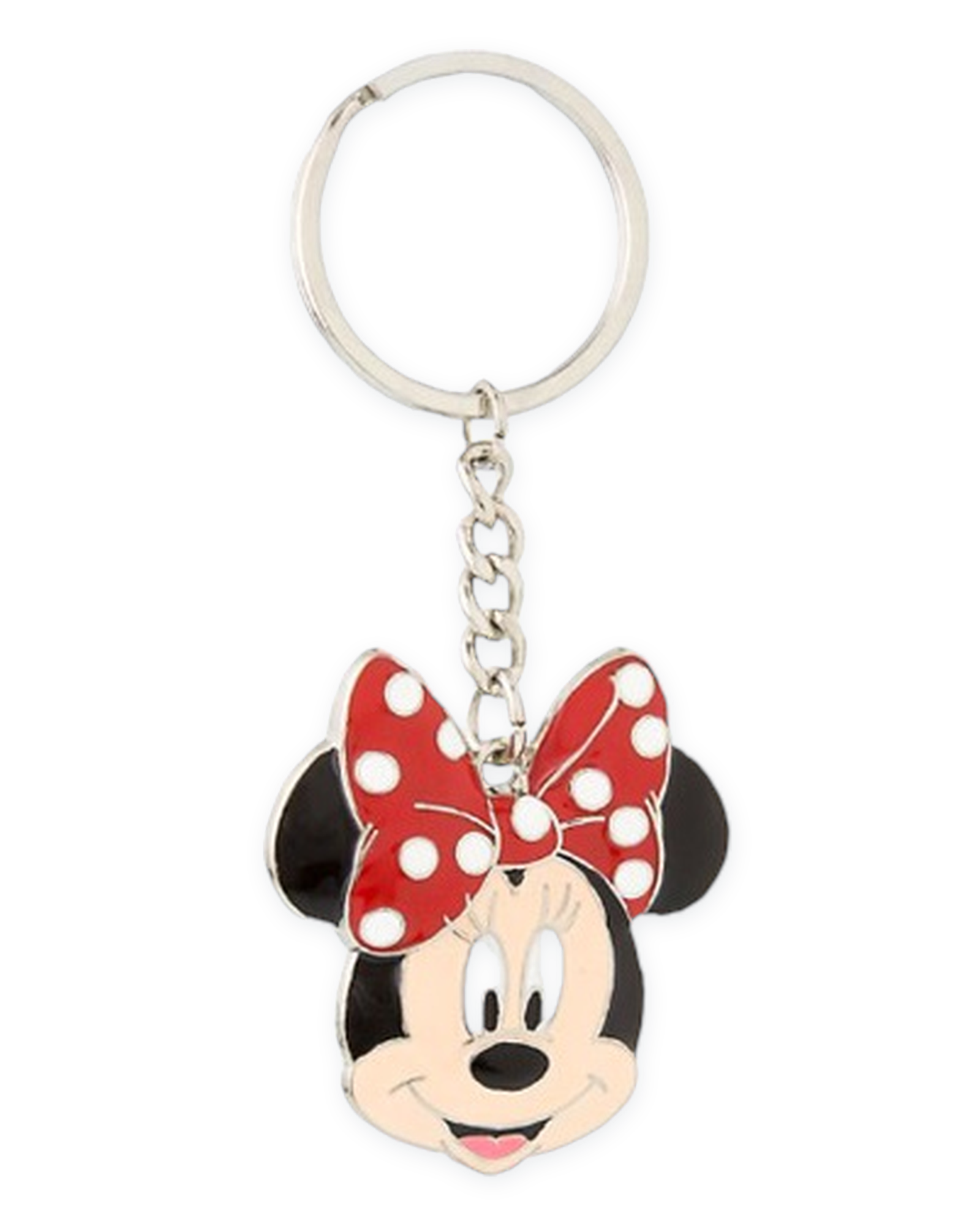 Disney Parks Keychain - Minnie Mouse Face Sculpted