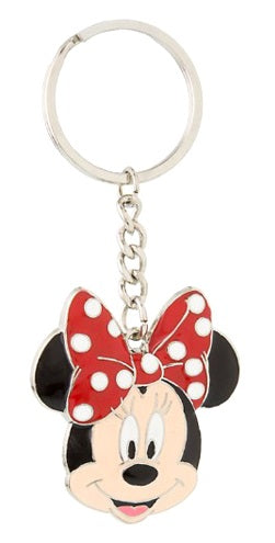 Disney Parks Keychain - Minnie Mouse Face Sculpted