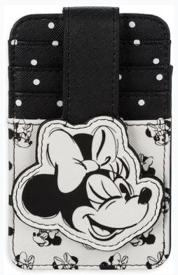Disney Parks Card Holder - Minnie Mouse - Black and White - front view