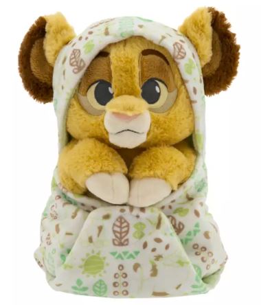 Disney Parks - Plush Babies in Swaddle - Hooded Pouch - The Lion King - Simba - New without Tag