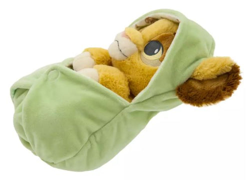 Disney Parks - Plush Babies in Swaddle - Hooded Pouch - The Lion King - Simba - New without Tag