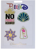Disney Parks Patched - The Little Mermaid - Princess Set - No Prince Required, Ariel, Shell and Rose - Patch