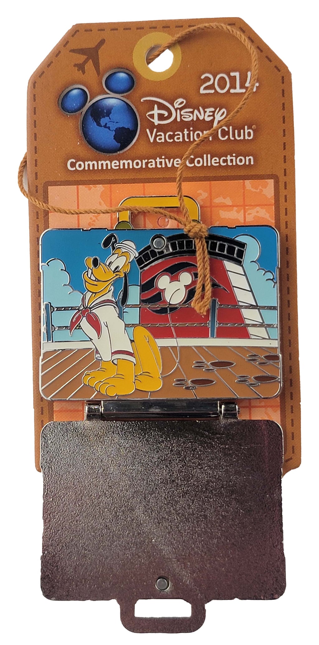 Disney Pin - Disney Vacation Club 2014 - Luggage - Pluto, view 2