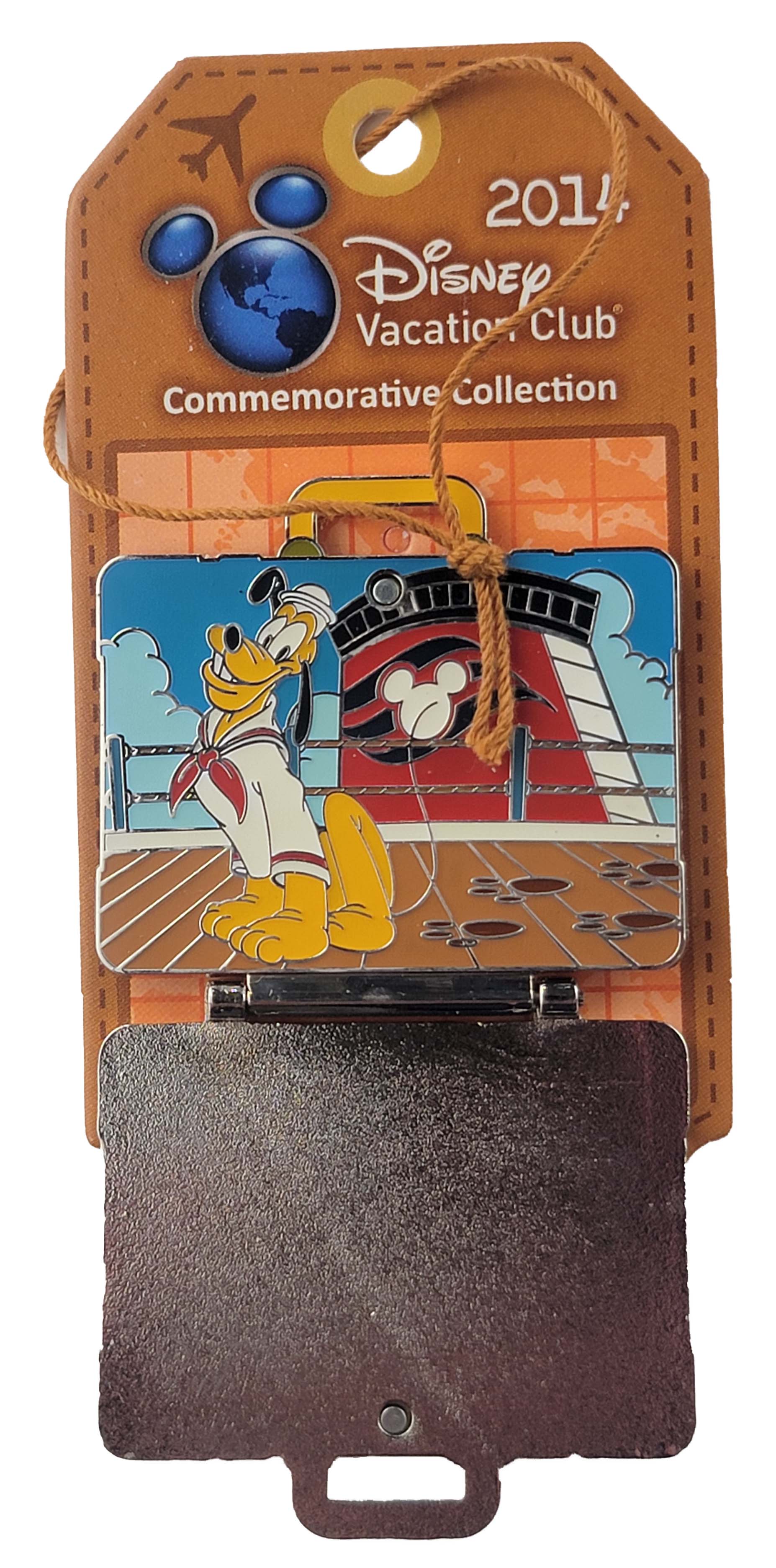 Disney Pin - Disney Vacation Club 2014 - Luggage - Pluto, view 2