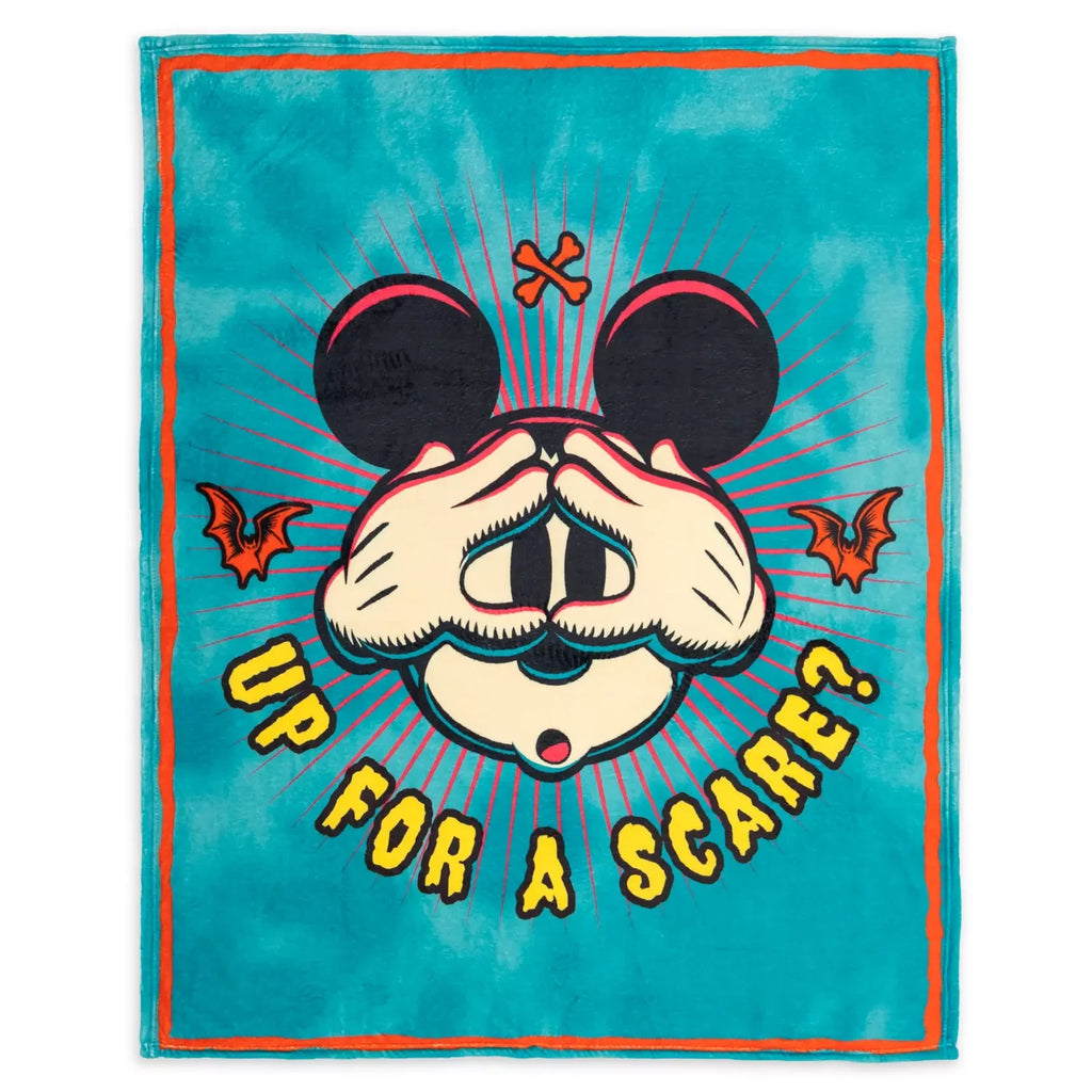 Disney Parks - Mickey Mouse - Up for a Scare? - Throw Blanket