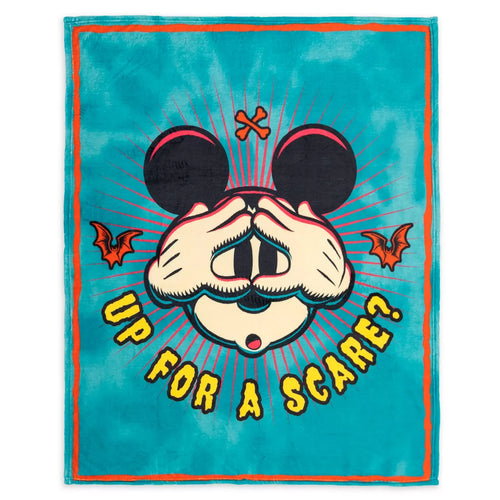 Disney Parks - Mickey Mouse - Up for a Scare? - Throw Blanket