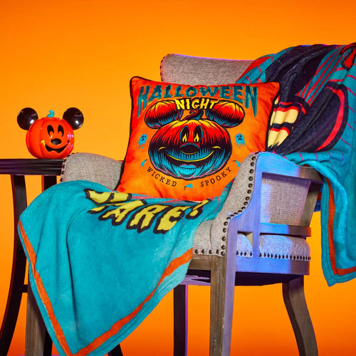 Disney Parks - Mickey Mouse - Up for a Scare? - Throw Blanket - alternate view 2
