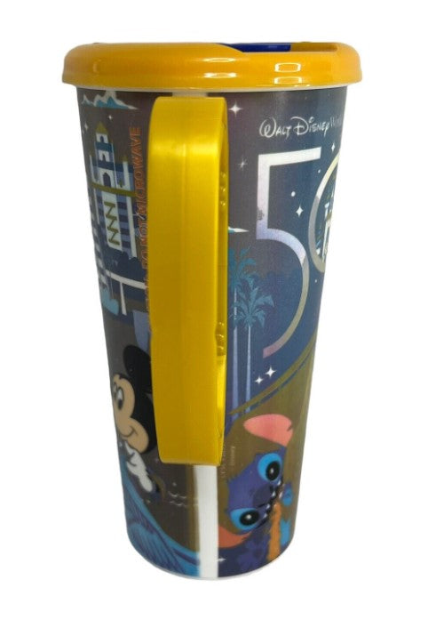 Disney Parks Travel Mug - WDW 50th Anniversary Resorts - Mickey & Minnie - alternate view 2